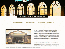 Tablet Screenshot of camelot-ballroom.com